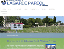 Tablet Screenshot of lagardepareol.fr